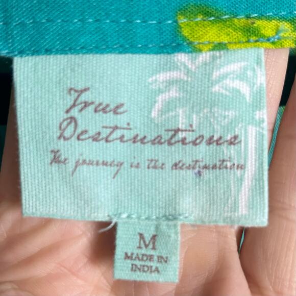 True Destinations Cover up Dress Size M Boho long maxi colorful tassel vacation - Picture 13 of 14